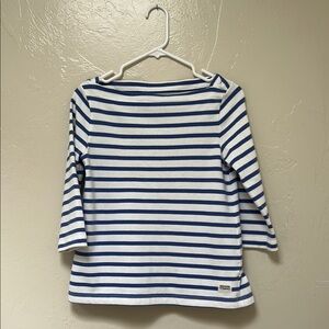 Striped Blue and White Long Sleeve Top